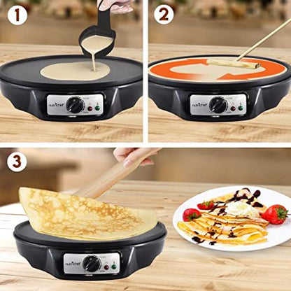 Non-Stick Electric Crepe Maker Machine